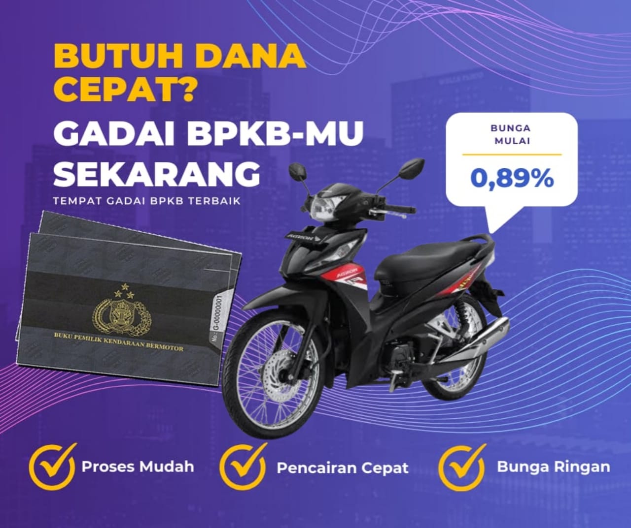 Kredit Jaminan Bpkb Motor Honda Revo Fit Dapat Dana Berapa? Seperti Ini Simulasinya